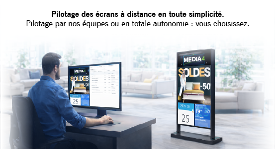 pilotage à distance totems MEDIA4